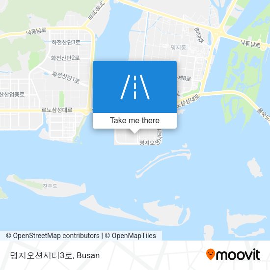 명지오션시티3로 map