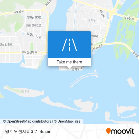명지오션시티3로 map