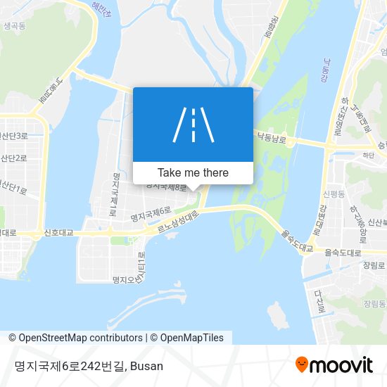 명지국제6로242번길 map