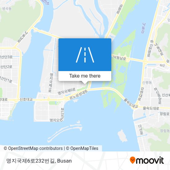 명지국제6로232번길 map