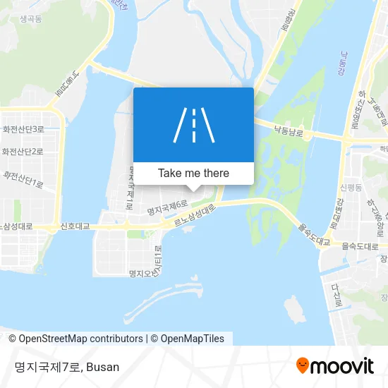 명지국제7로 map