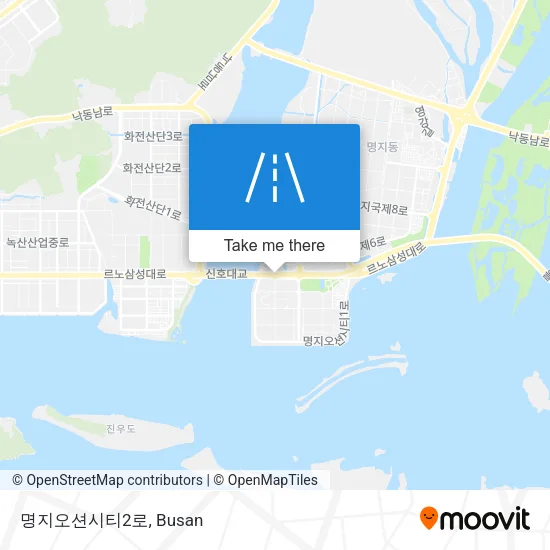 명지오션시티2로 map