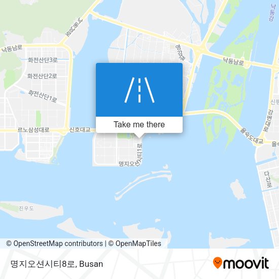 명지오션시티8로 map