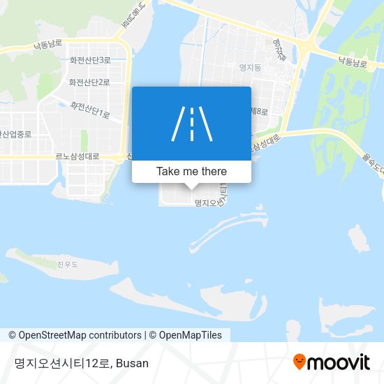 명지오션시티12로 map