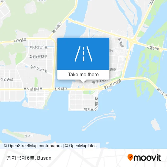 명지국제6로 map