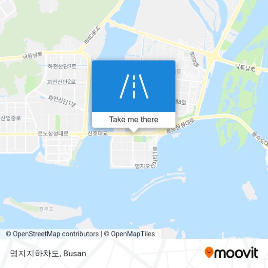 명지지하차도 map
