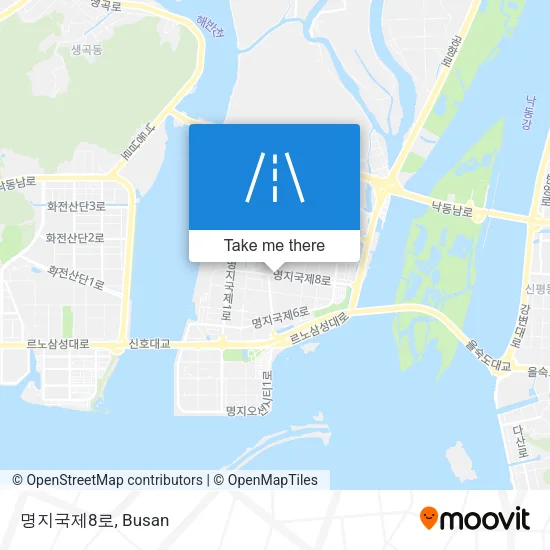 명지국제8로 map