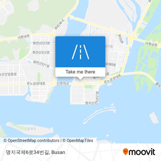 명지국제6로34번길 map