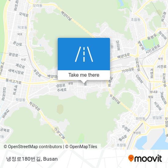 냉정로180번길 map