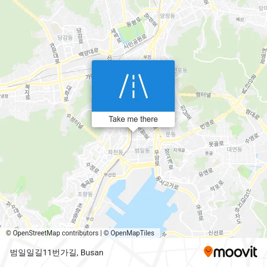 범일일길11번가길 map