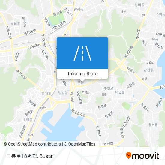 고등로18번길 map