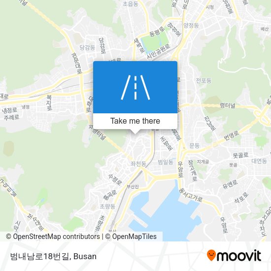범내남로18번길 map