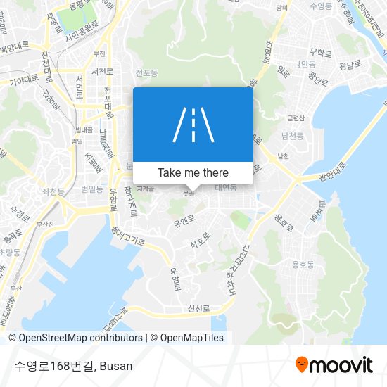 수영로168번길 map