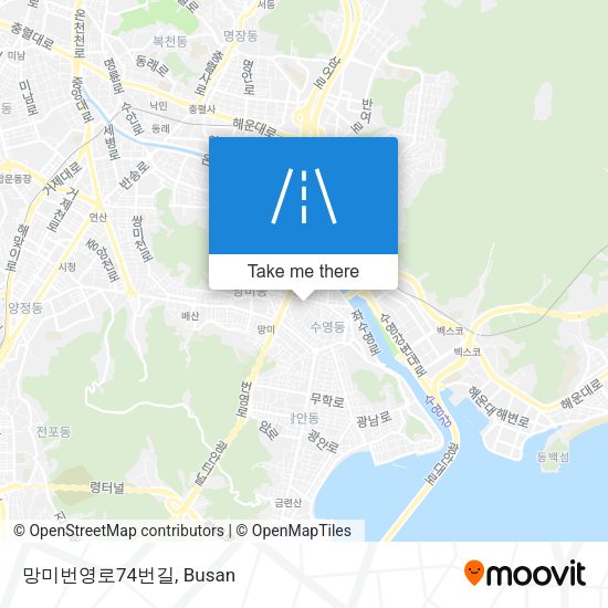 망미번영로74번길 map