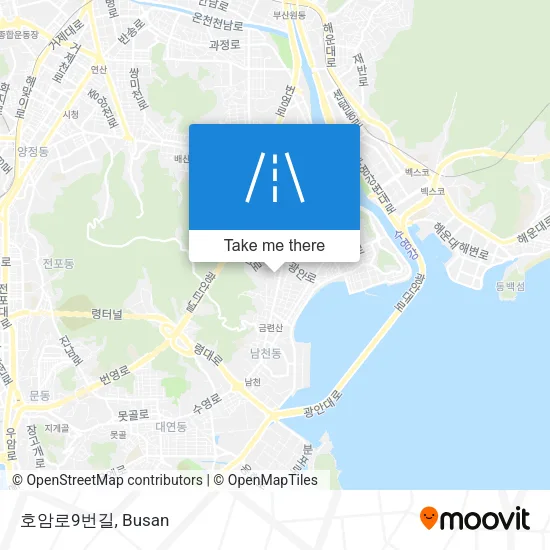 호암로9번길 map