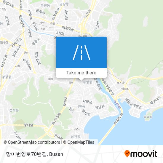 망미번영로70번길 map