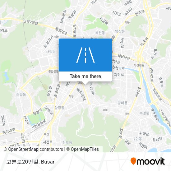 고분로20번길 map