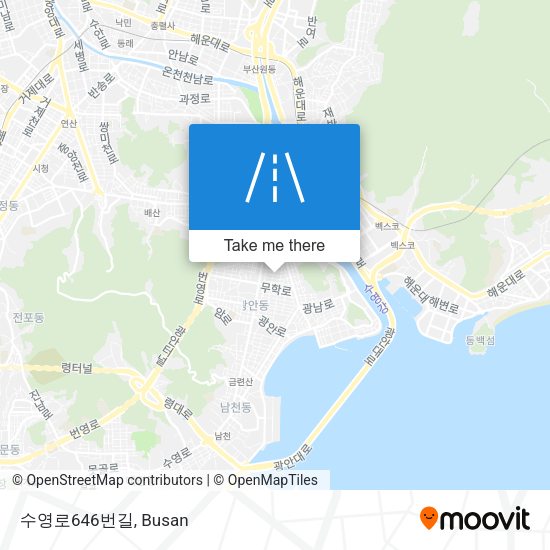 수영로646번길 map