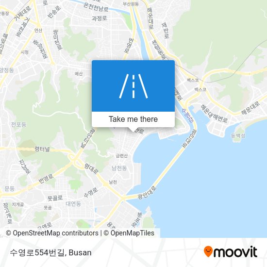 수영로554번길 map