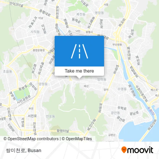쌍미천로 map