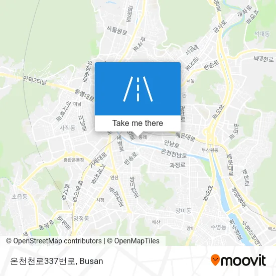 온천천로337번로 map