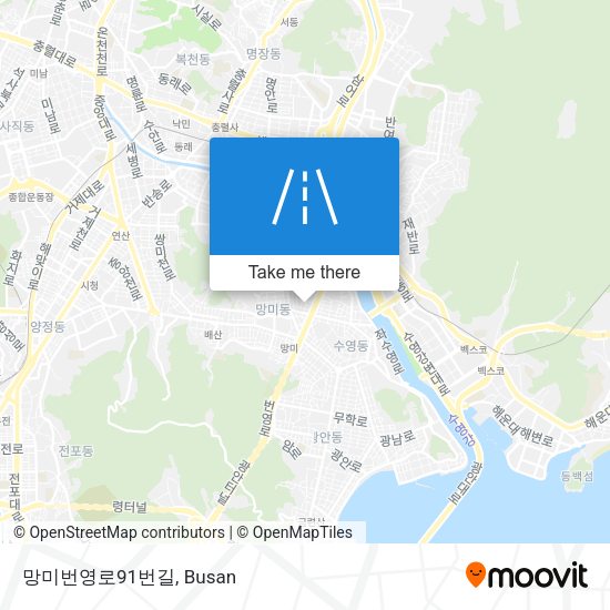 망미번영로91번길 map