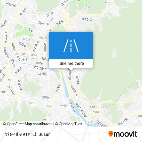 해운대로91번길 map