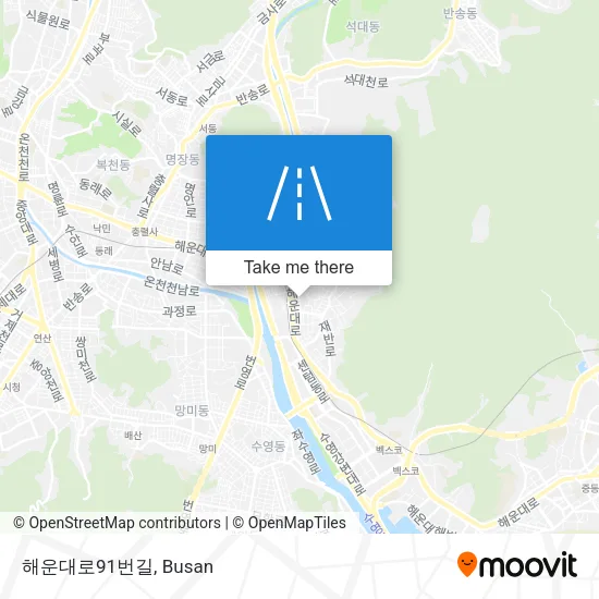 해운대로91번길 map