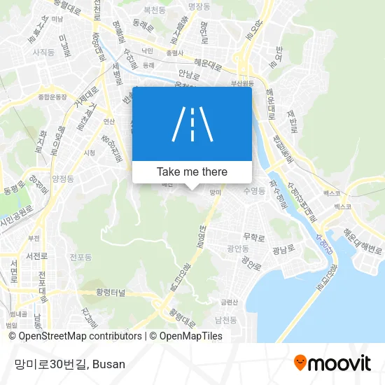 망미로30번길 map
