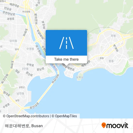 해운대해변로 map