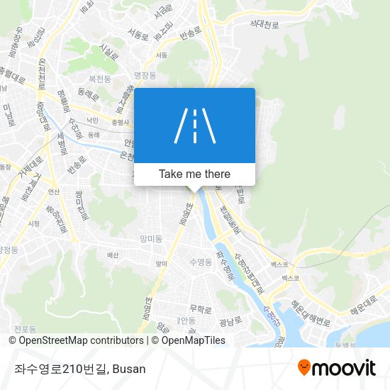 좌수영로210번길 map