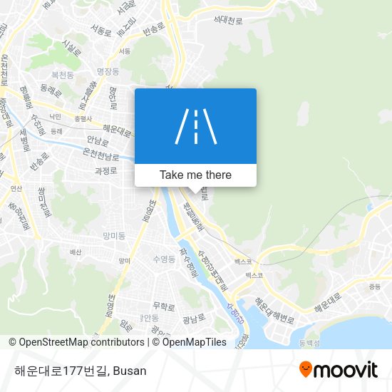 해운대로177번길 map