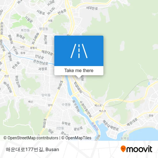 해운대로177번길 map
