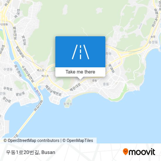 우동1로20번길 map