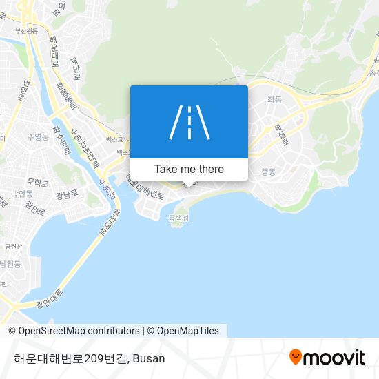 해운대해변로209번길 map