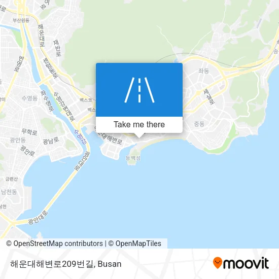 해운대해변로209번길 map