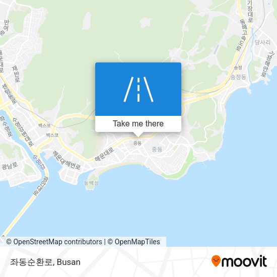 좌동순환로 map