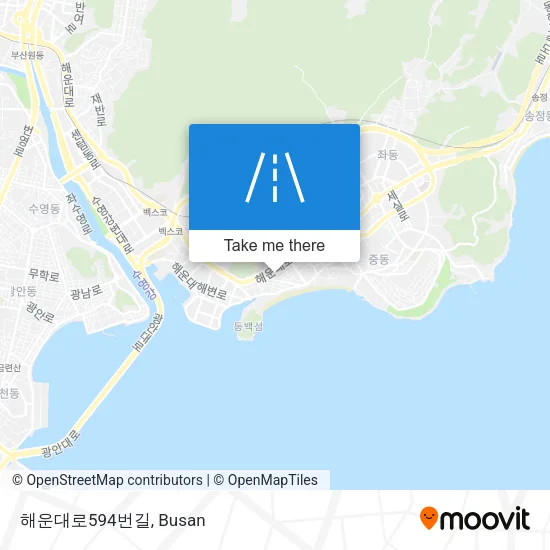 해운대로594번길 map