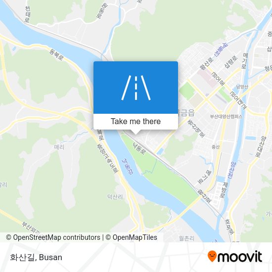 화산길 map