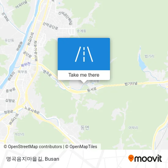 명곡음지마을길 map