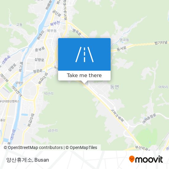 양산휴게소 map