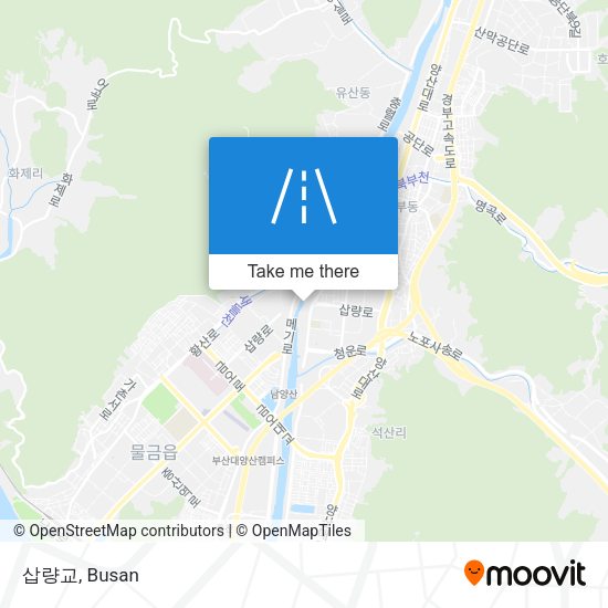 삽량교 map