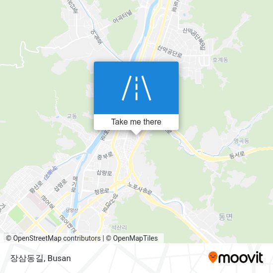 장삼동길 map