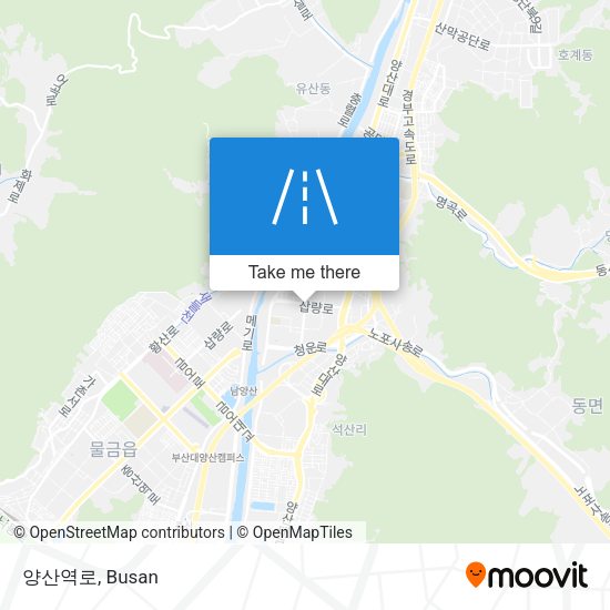 양산역로 map