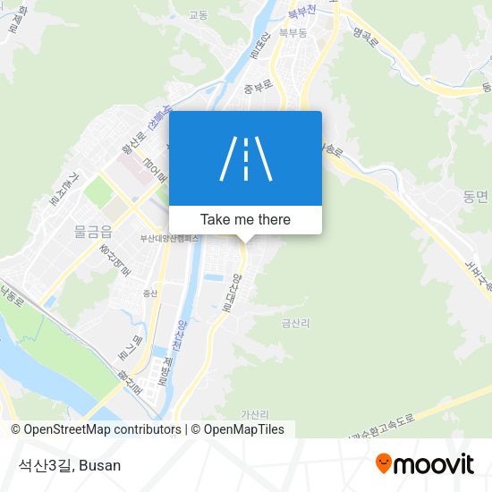 석산3길 map