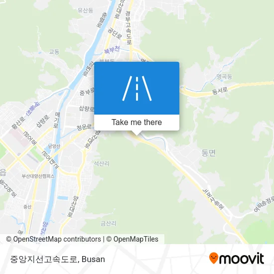 중앙지선고속도로 map