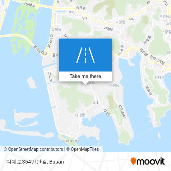 다대로354번안길 map