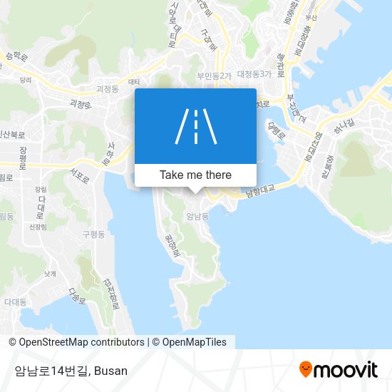 암남로14번길 map