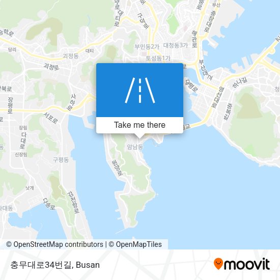 충무대로34번길 map