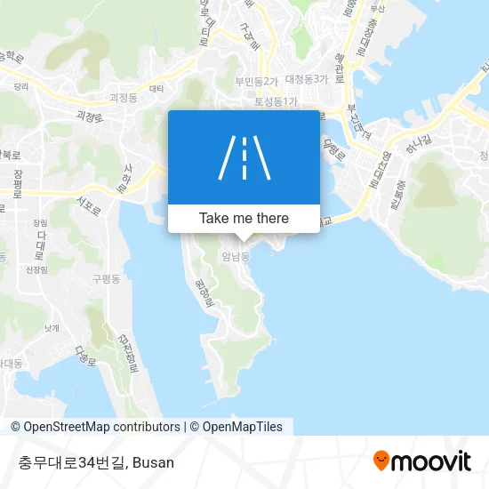 충무대로34번길 map